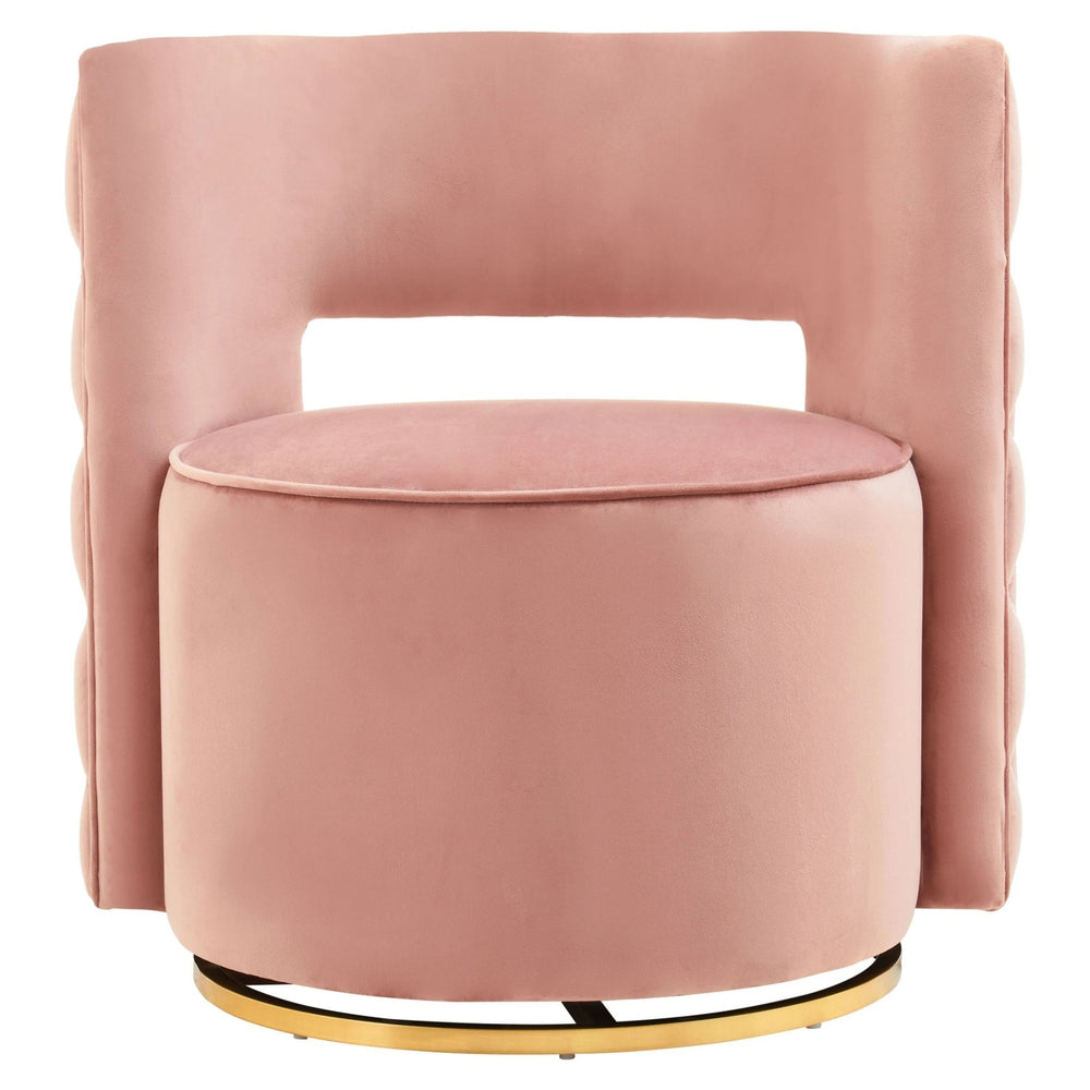 Yasmeen Pink Velvet Swivel Chair - XShowhome Limited - Xshowhome