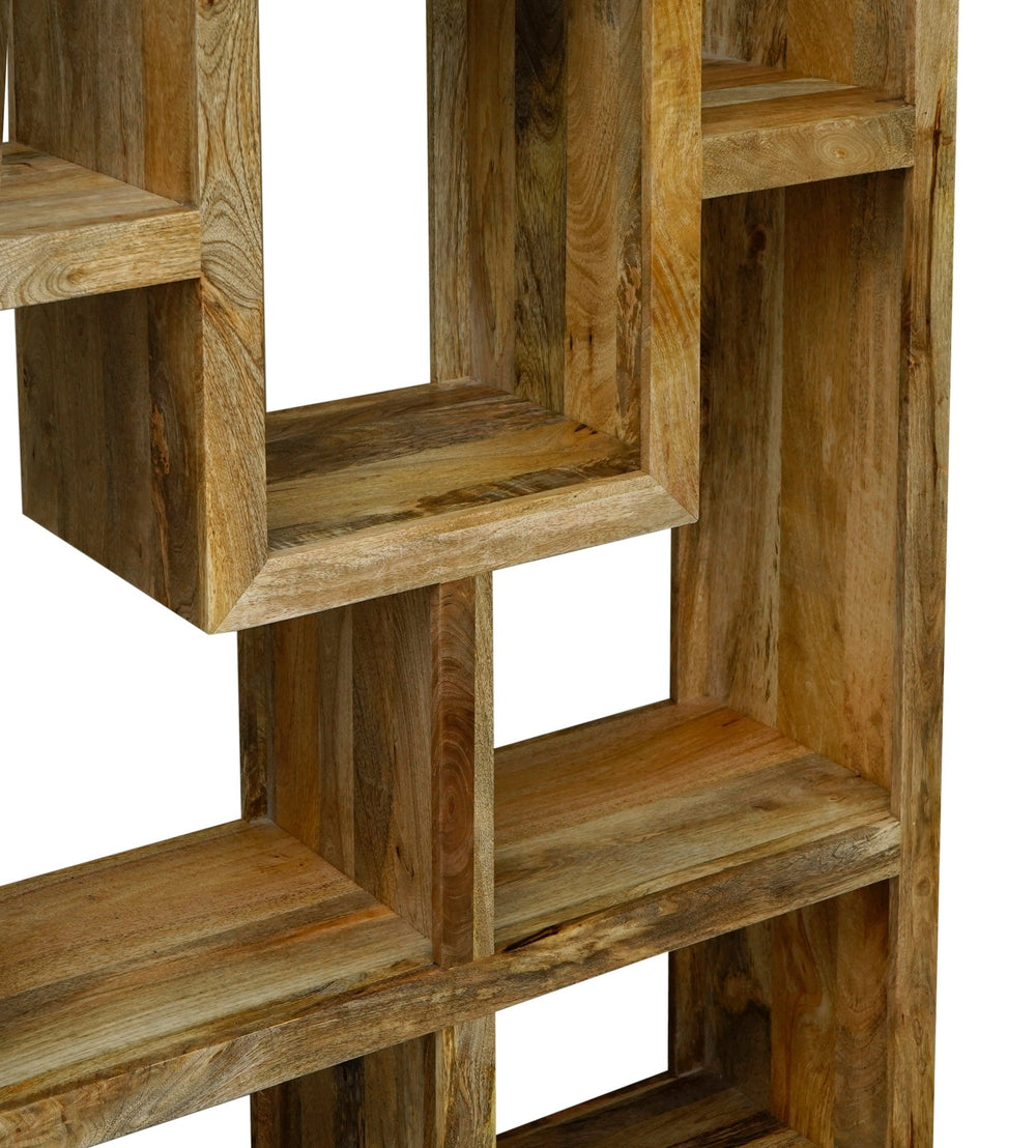 Yoga Straight 100 Cm Wide Mango Bookcase - Canwell Interiors Limited - Jaipur