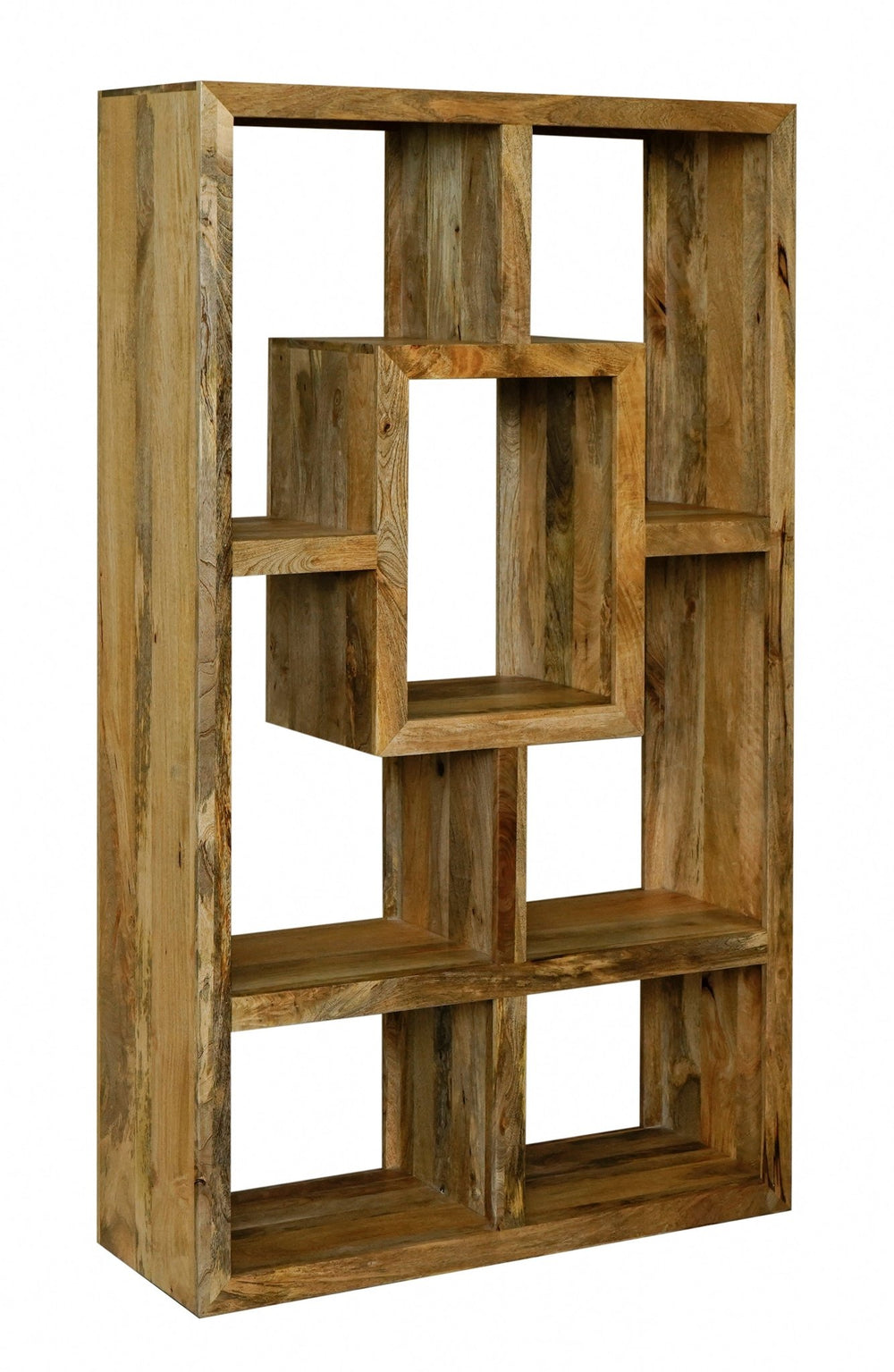 Yoga Straight 100 Cm Wide Mango Bookcase - Canwell Interiors Limited - Jaipur