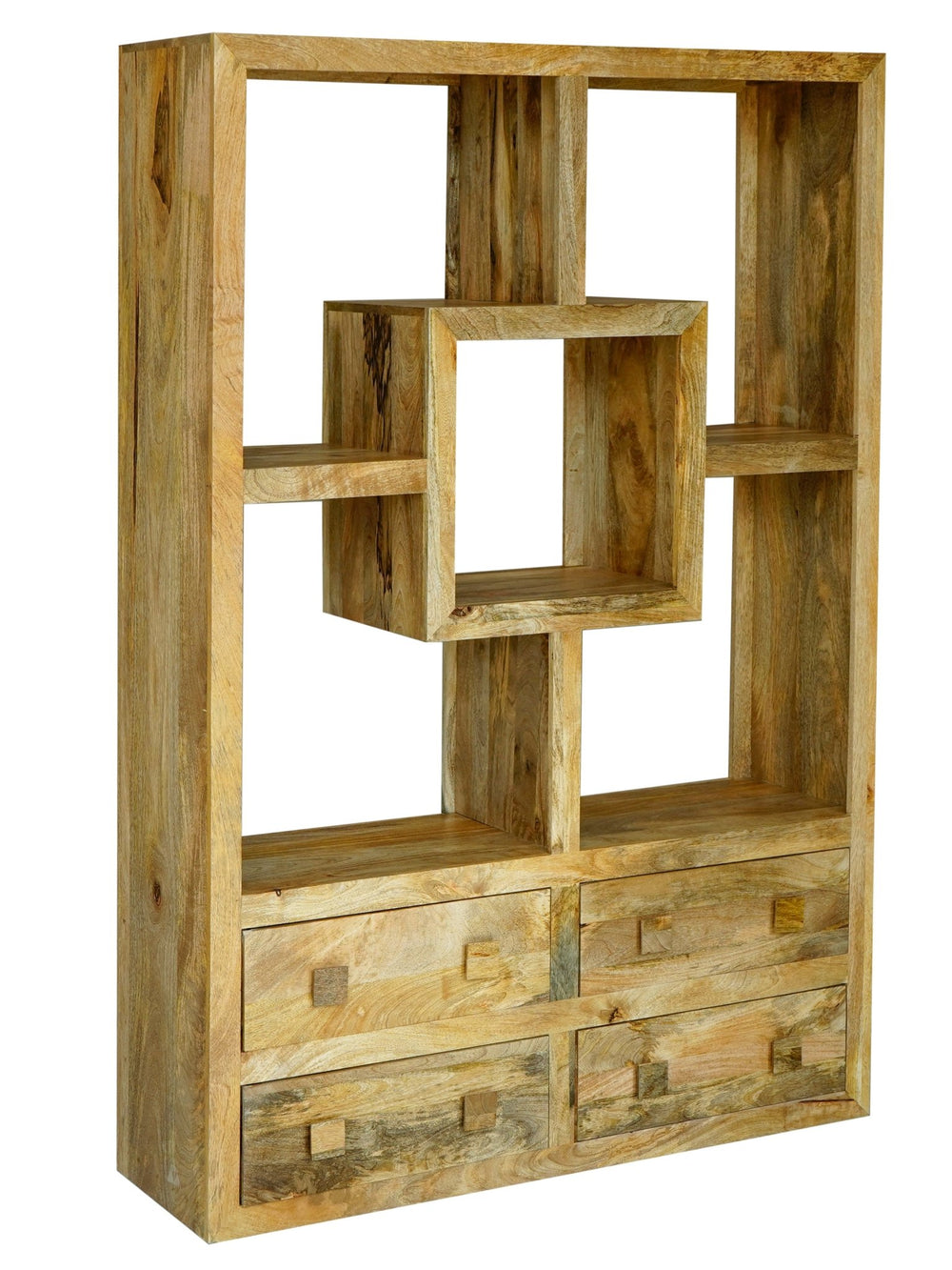 Yoga Straight Bookcase with 4 Drawer - Canwell Interiors Limited - Jaipur