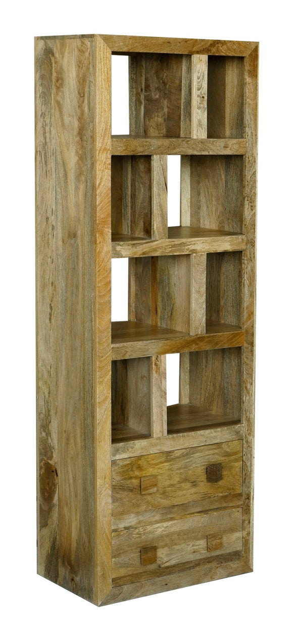 Yoga Tall Bookcase with 2 Drawer - Canwell Interiors Limited - Jaipur