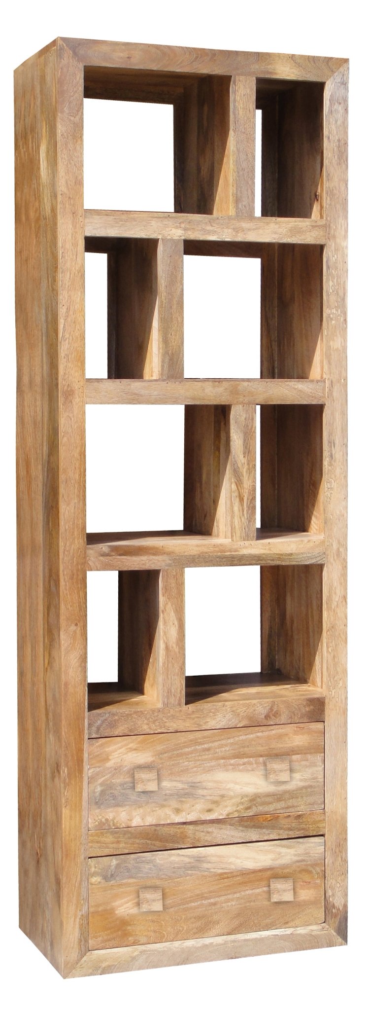 Yoga Tall Bookcase with 2 Drawer - Canwell Interiors Limited - Jaipur