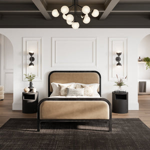 Yori Black Bedside Cabinet - Canwell Interiors Limited - Canwell
