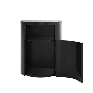 Yori Black Bedside Cabinet - Canwell Interiors Limited - Canwell