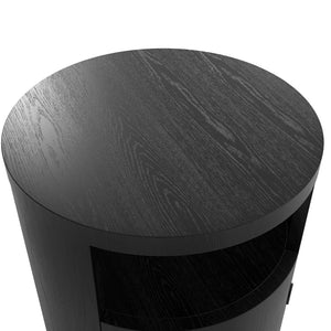 Yori Black Bedside Cabinet - Canwell Interiors Limited - Canwell