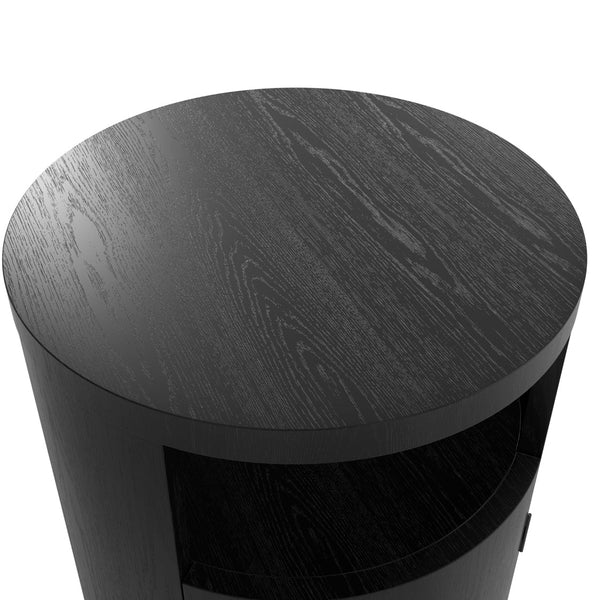 Yori Black Bedside Cabinet - Canwell Interiors Limited - Canwell