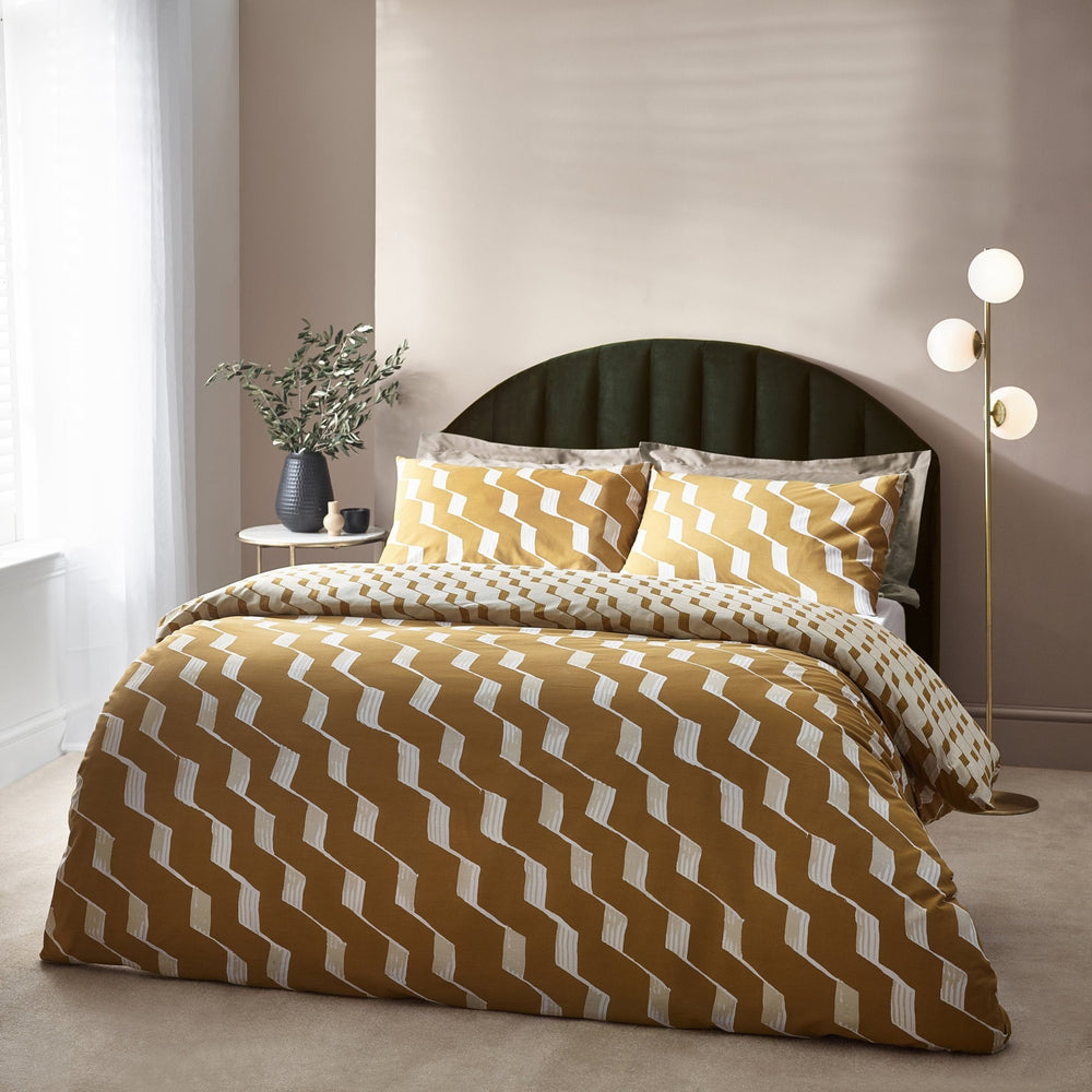 Zabine Super King Duvet Set Honey - Canwell Interiors Limited - Riva