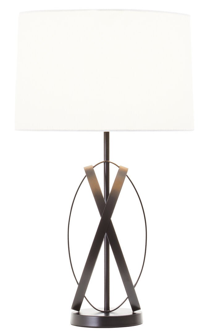 Zaina Black Cross Table Lamp - Canwell Interiors Limited - Xshowhome