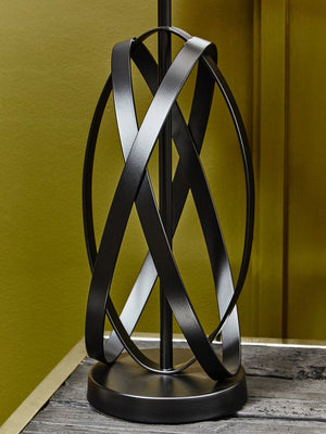 Zaina Black Cross Table Lamp - Canwell Interiors Limited - Xshowhome