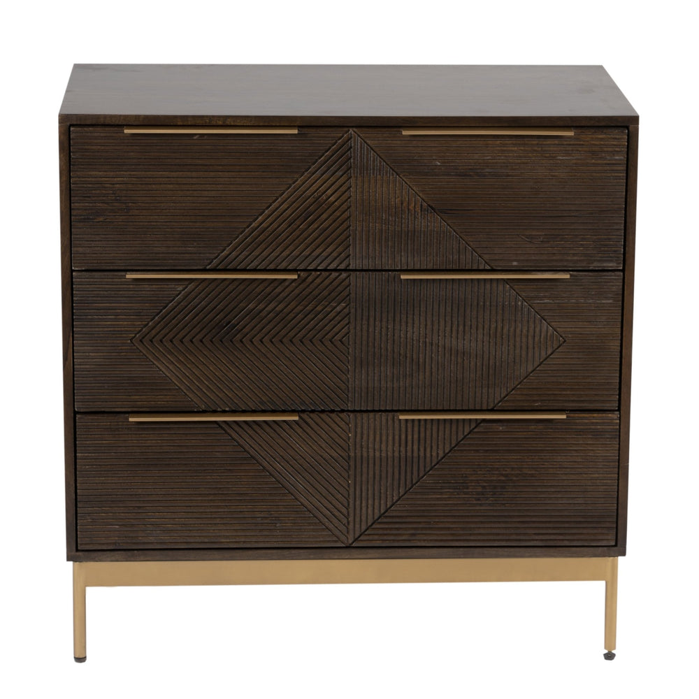 Zaine Carving 3 Drawer Chest - XShowhome Limited - Jaipur
