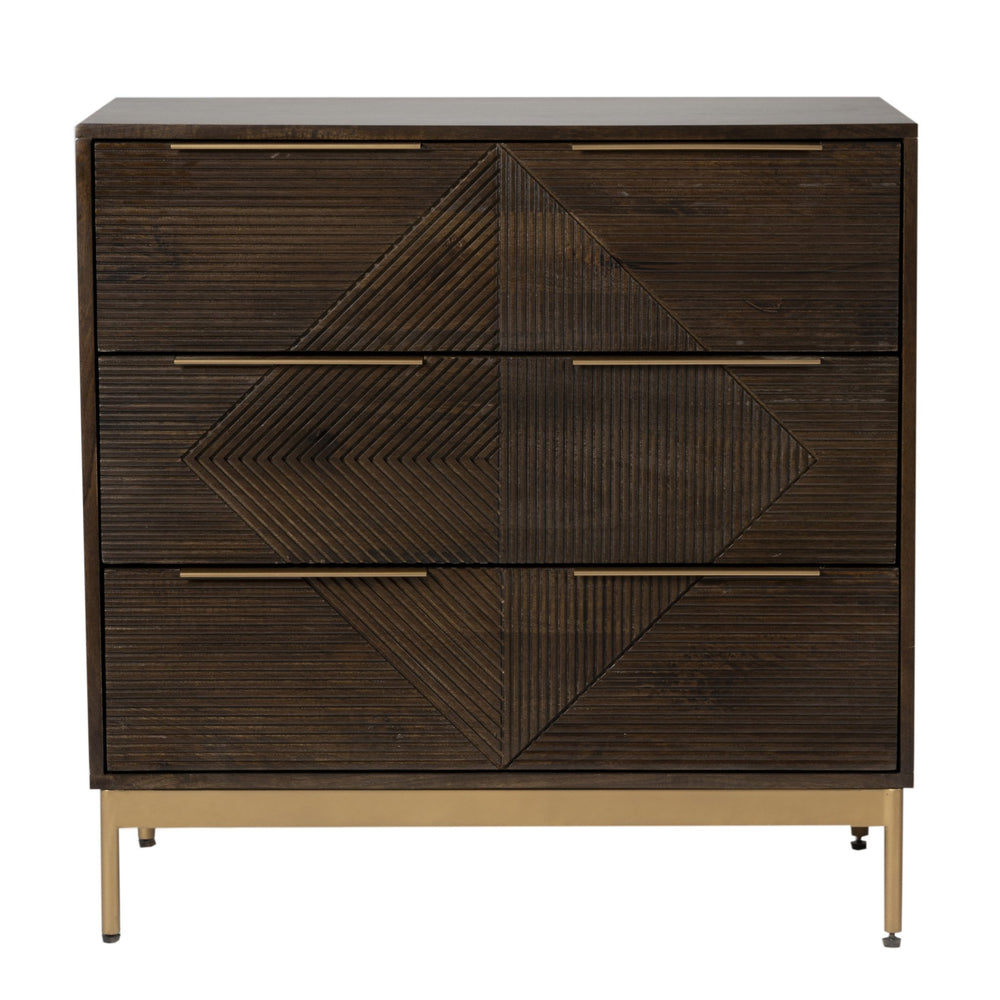 Zaine Carving 3 Drawer Chest - XShowhome Limited - Jaipur