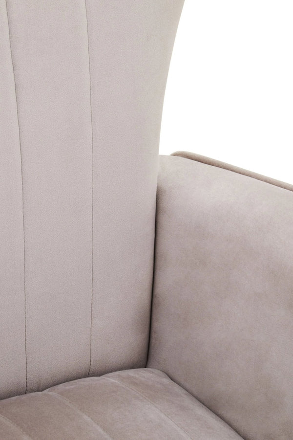 Zamora Mink Velvet Accent Chair With Gold Finish Legs - XShowhome Limited - Xshowhome