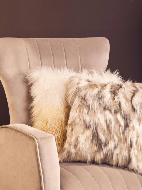 Zamora Mink Velvet Accent Chair With Gold Finish Legs - XShowhome Limited - Xshowhome