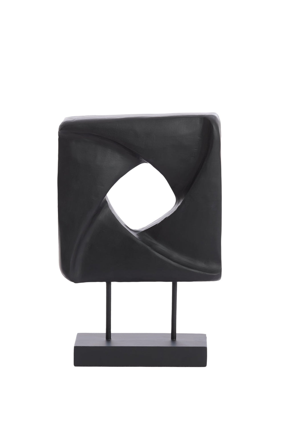 ZARATE Ornament — On Base Wood Black - Canwell Interiors Limited - Light & Living