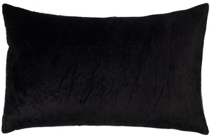 Zari Gold Embroidery on Black Velvet 30x50 - Canwell Interiors Limited - Malini